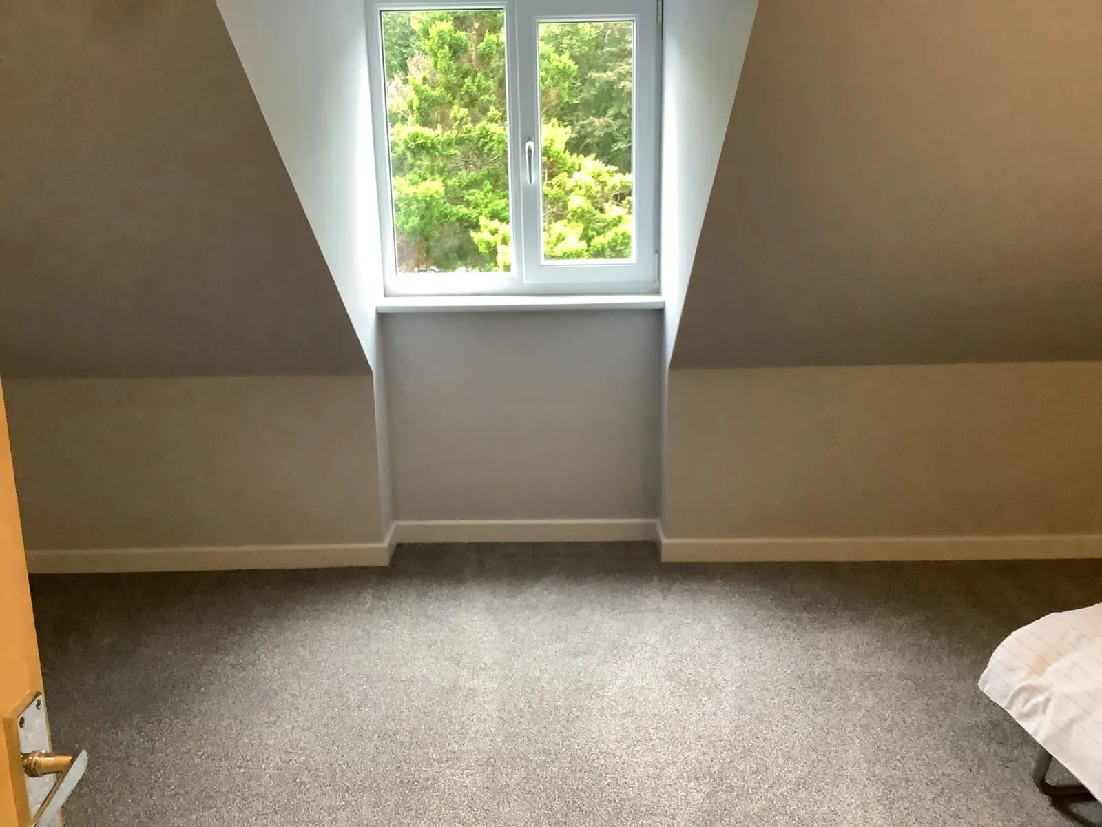 Finished dormer room in a loft conversion